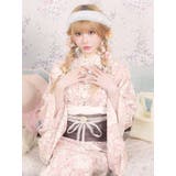 Tika 線画牡丹2wayワンピース浴衣3点セット 浴衣羽織 | Tika | 詳細画像8 