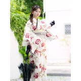 Tika 椿柄レトロ浴衣2点セット 浴衣 | Tika | 詳細画像3