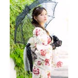 Tika 椿柄レトロ浴衣2点セット 浴衣 | Tika | 詳細画像5