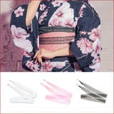 ブラック | 両端パールレース飾り帯紐 レース帯紐 浴衣小物 | Tika