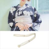 オーバルモチーフ4連パール飾り帯紐 浴衣小物 帯飾り | Tika | 詳細画像1