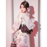乱菊柄しわ兵児帯浴衣3点セット 浴衣セット レディース浴衣 | Tika | 詳細画像4