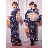 濃紺×青椿柄浴衣2点セット セクシー浴衣 妖艶浴衣 | Tika | 詳細画像8