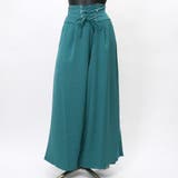 バックゴム ギャザースピンドル エステルワイドパンツ | non-hedge  | 詳細画像7