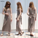 リブハイネックノースリリボンワンピース レディース ファッション | non-hedge  | 詳細画像34 