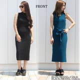 リブハイネックノースリリボンワンピース レディース ファッション | non-hedge  | 詳細画像5 