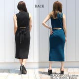 リブハイネックノースリリボンワンピース レディース ファッション | non-hedge  | 詳細画像7 