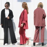 テーラージャケットワイドパンツセットアップ レディース ファッション | non-hedge | 詳細画像2