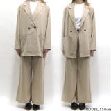 テーラージャケットワイドパンツセットアップ レディース ファッション | non-hedge | 詳細画像8