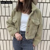イエロー | ショート丈ボアジャケット レディース ファッション | non-hedge