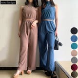 リブノースリプルオーバー・ワイドパンツセット | non-hedge  | 詳細画像1 