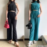 リブノースリプルオーバー・ワイドパンツセット | non-hedge  | 詳細画像4 