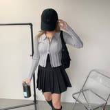 ダブルZIP襟付きニットトップス | non-hedge  | 詳細画像2 