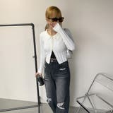 ダブルZIP襟付きニットトップス | non-hedge  | 詳細画像4 