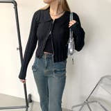 ダブルZIP襟付きニットトップス | non-hedge  | 詳細画像11 