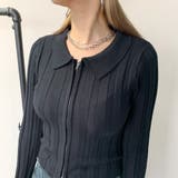 ダブルZIP襟付きニットトップス | non-hedge  | 詳細画像12 