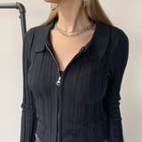 ダブルZIP襟付きニットトップス | non-hedge  | 詳細画像13 