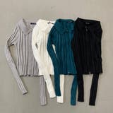 ダブルZIP襟付きニットトップス | non-hedge  | 詳細画像16 