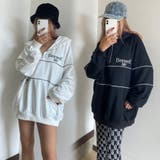 裏毛ハーフZIPパーカーチュニック | non-hedge  | 詳細画像7 