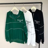 裏毛ハーフZIPパーカーチュニック | non-hedge  | 詳細画像8 