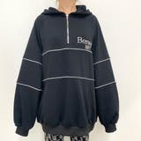 裏毛ハーフZIPパーカーチュニック | non-hedge  | 詳細画像9 