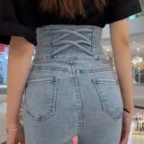 ★WEB限定★ハイウエストボタンスキニーパンツ | non-hedge | 詳細画像3