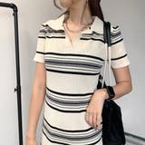 ボーダーポロシャツワンピース | non-hedge | 詳細画像10