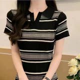 ボーダーポロシャツワンピース | non-hedge | 詳細画像2