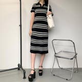 ボーダーポロシャツワンピース | non-hedge | 詳細画像5