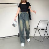 刺繍ロゴスクエアネックチビTシャツ | non-hedge  | 詳細画像7 