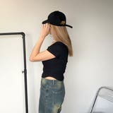 刺繍ロゴスクエアネックチビTシャツ | non-hedge  | 詳細画像10 