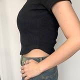 刺繍ロゴスクエアネックチビTシャツ | non-hedge  | 詳細画像16 