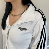 ★WEB限定★ラインZIPスタンドプレート付きショートトップス | non-hedge  | 詳細画像12 