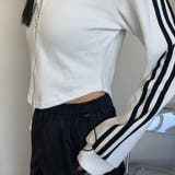 ★WEB限定★ラインZIPスタンドプレート付きショートトップス | non-hedge  | 詳細画像14 