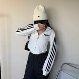 ★WEB限定★ラインZIPスタンドプレート付きショートトップス | non-hedge  | 詳細画像8 