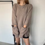 袖ZIPニットチュニック | non-hedge | 詳細画像11
