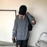 袖ZIPニットチュニック | non-hedge | 詳細画像4
