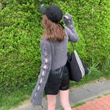 シャギースリーブボタンショートプルオーバー | non-hedge | 詳細画像15