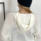 透かし編みフードプルオーバー | non-hedge | 詳細画像14