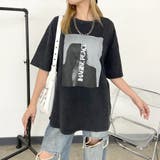 ブラック | ブリーチ転写ロゴTシャツ | non-hedge
