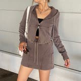 ブラウン | ブリーチZIPパーカー・スカートセットアップ | non-hedge 