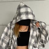 チェックフードドロストシャツ | non-hedge | 詳細画像12