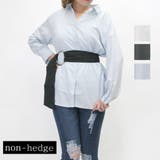 サッシュベルト付 シャツチュニック | non-hedge  | 詳細画像1 
