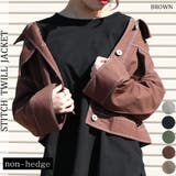 ブラウン | ステッチツイルジャケット レディース ファッション | non-hedge 