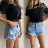 ダメージデニムショートパンツ レディース ファッション | non-hedge | 詳細画像12
