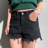 クロ | ダメージデニムショートパンツ レディース ファッション | non-hedge