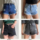ダメージデニムショートパンツ レディース ファッション | non-hedge | 詳細画像33