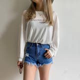 ダメージデニムショートパンツ レディース ファッション | non-hedge | 詳細画像4