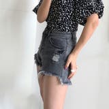 ダメージデニムショートパンツ レディース ファッション | non-hedge | 詳細画像16