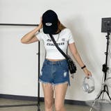 ダメージデニムショートパンツ レディース ファッション | non-hedge | 詳細画像2